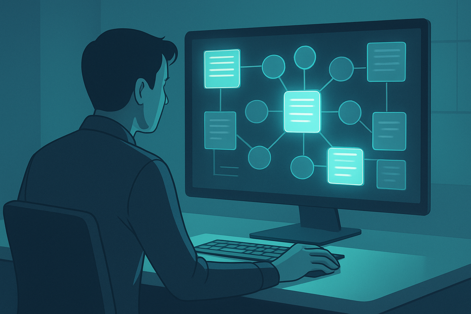 Marketing professional analyzing content gap data to improve brand citation tracking across AI search engines